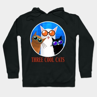 Three Cool Cats Hoodie